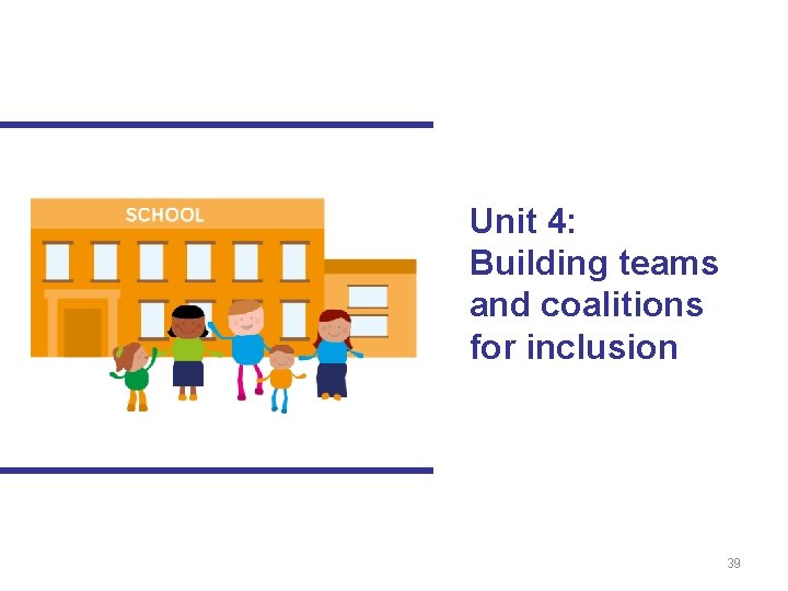 Unit 4: Building teams and coalitions for inclusion 39 