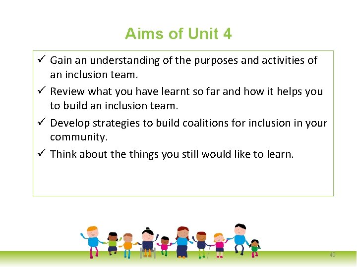 Aims of Unit 4 ü Gain an understanding of the purposes and activities of