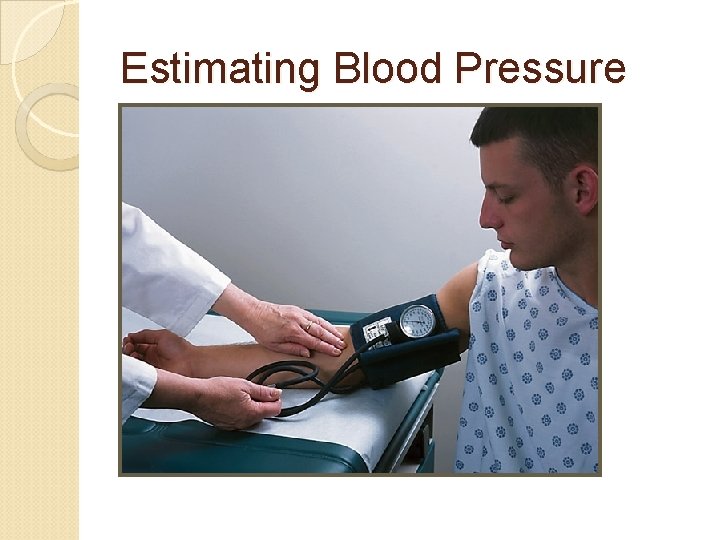 Estimating Blood Pressure 