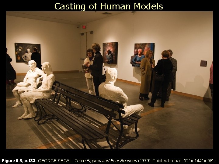 Casting of Human Models Figure 9. 6, p. 183: GEORGE SEGAL. Three Figures and