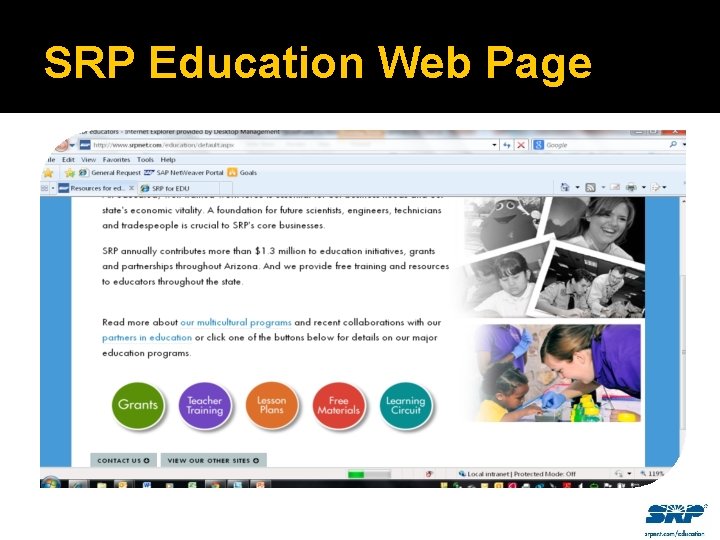 SRP Education Web Page 