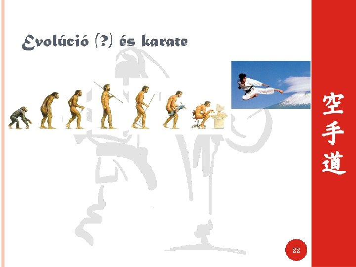 Evolúció (? ) és karate 22 