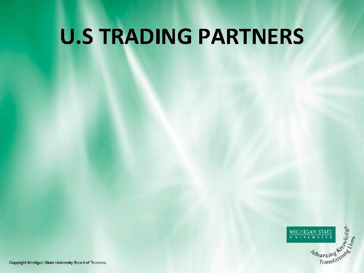 U. S TRADING PARTNERS 