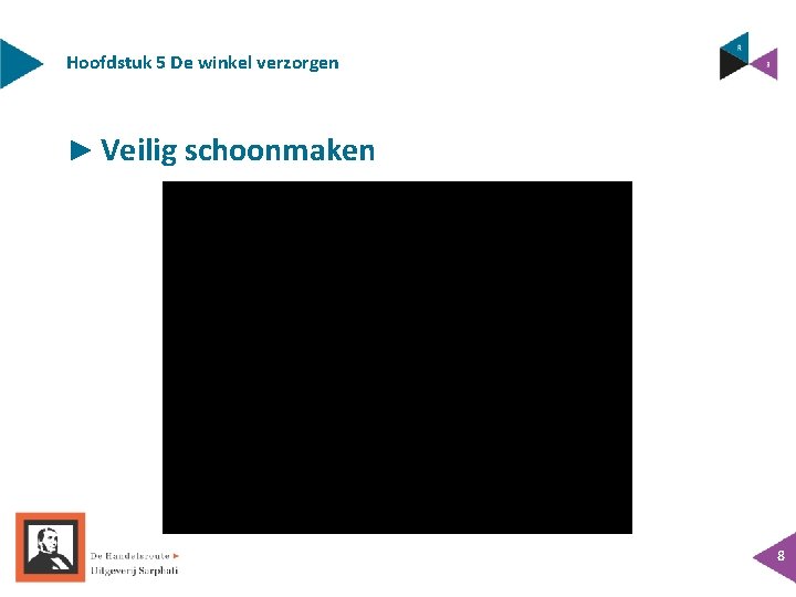Hoofdstuk 5 De winkel verzorgen ► Veilig schoonmaken 8 Hoofdstuk 5 De winkel verzorgen ► Veilig schoonmaken 8
