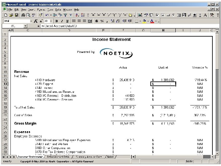 Copyright © May 2004 by Noetix Corporation – All Rights Reserved 