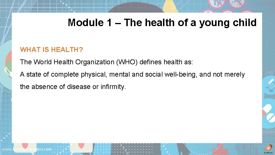 Child Health N 4 Module 1 The health