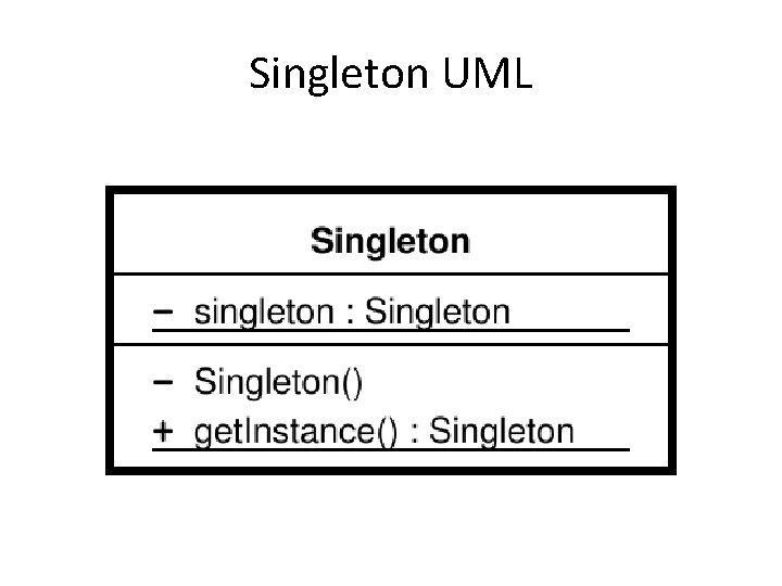 Singleton UML 