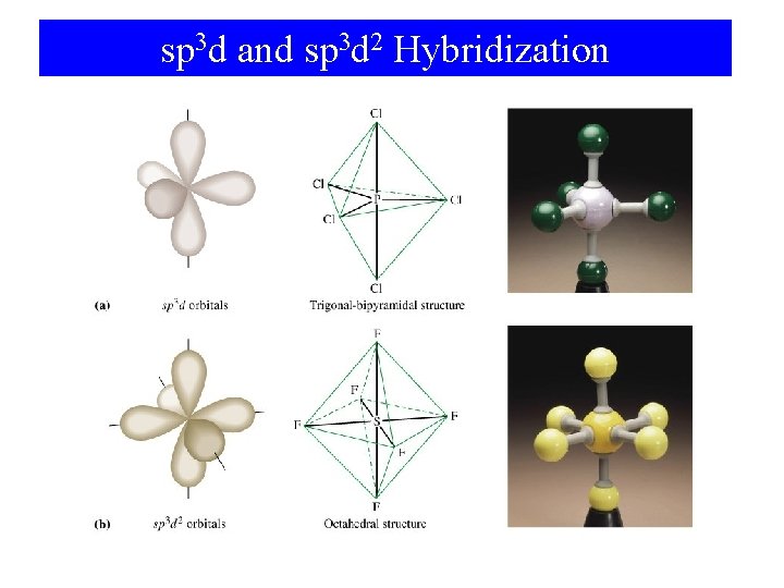 sp 3 d and sp 3 d 2 Hybridization 