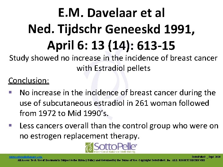 E. M. Davelaar et al Ned. Tijdschr Geneeskd 1991, April 6: 13 (14): 613