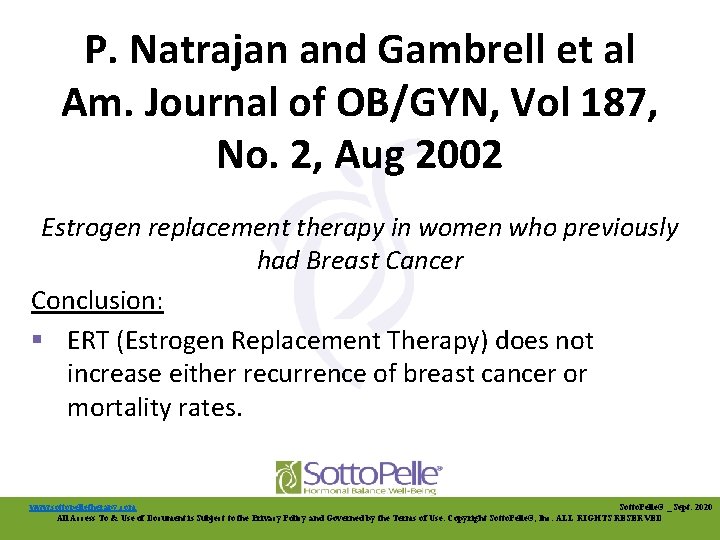 P. Natrajan and Gambrell et al Am. Journal of OB/GYN, Vol 187, No. 2,