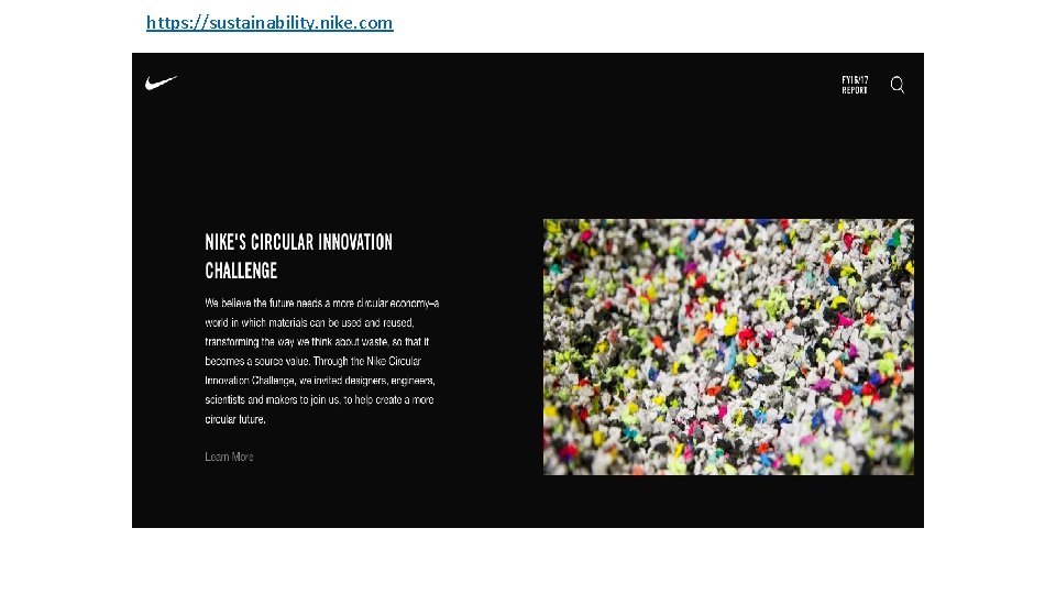 https: //sustainability. nike. com 