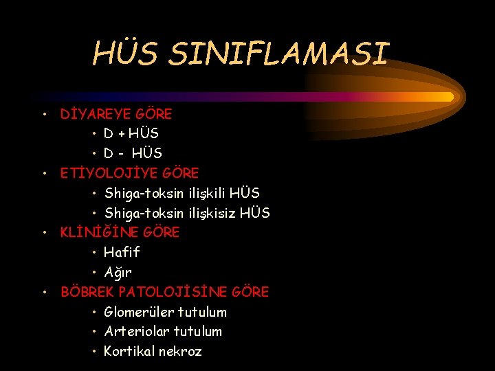 HÜS SINIFLAMASI • DİYAREYE GÖRE • D + HÜS • D - HÜS •