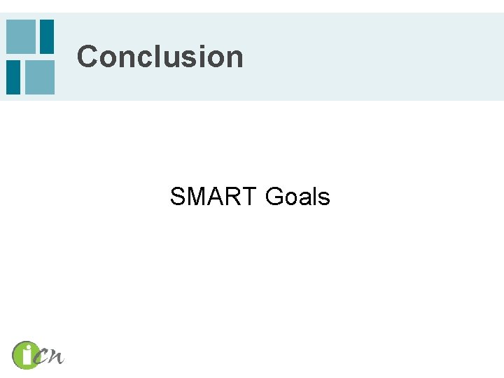 Conclusion SMART Goals 