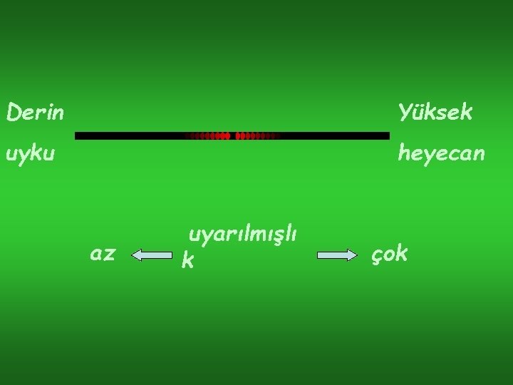 Derin Yüksek uyku heyecan az uyarılmışlı k çok Derin Yüksek uyku heyecan az uyarılmışlı k çok