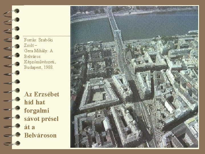 Forrás: Szabóki Zsolt – Gera Mihály: A Belváros. Képzőművészeti, Budapest, 1988. Az Erzsébet híd