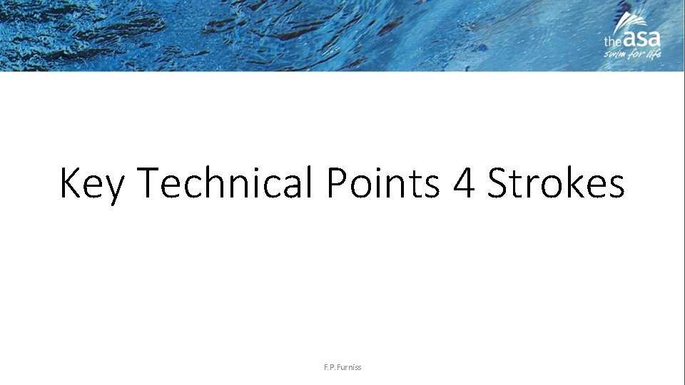 Key Technical Points 4 Strokes F. P. Furniss 