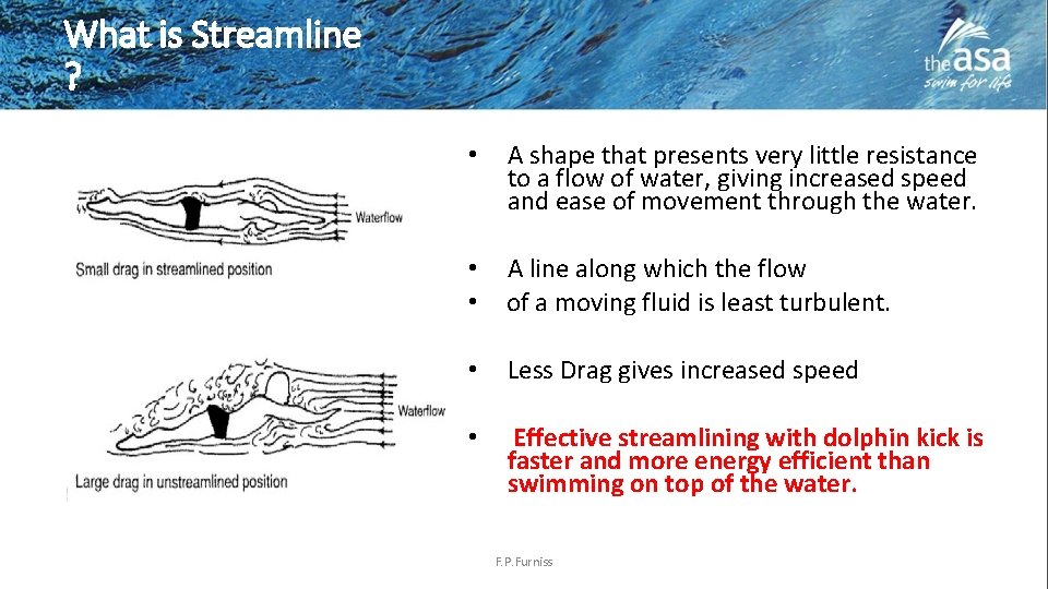 What is Streamline ? • A shape that presents very little resistance to a