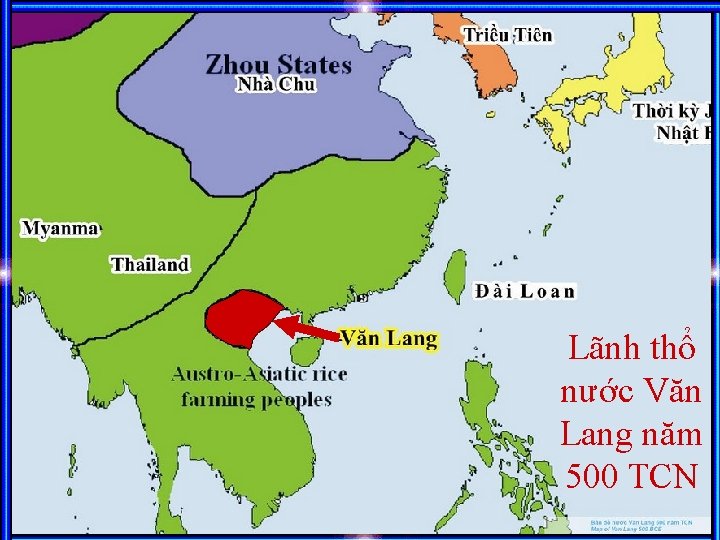 Lãnh thổ nước Văn Lang năm 500 TCN 