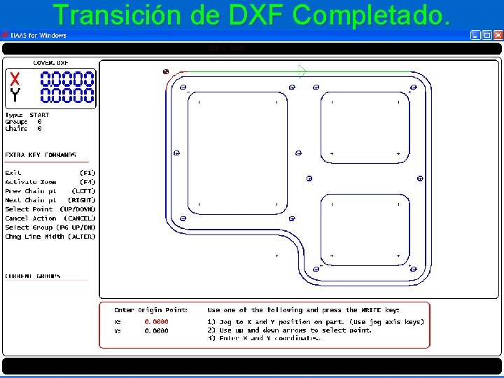 Transición de DXF Completado. 
