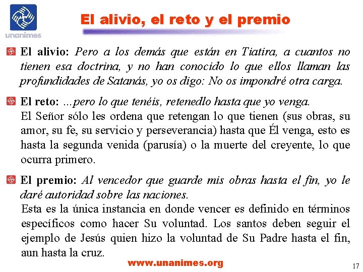 El alivio, el reto y el premio El alivio: Pero a los demás que El alivio, el reto y el premio El alivio: Pero a los demás que