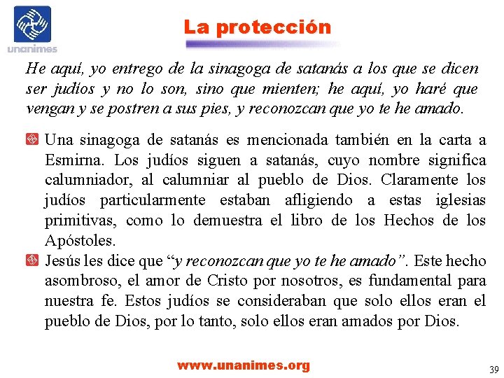 La protección He aquí, yo entrego de la sinagoga de satanás a los que La protección He aquí, yo entrego de la sinagoga de satanás a los que