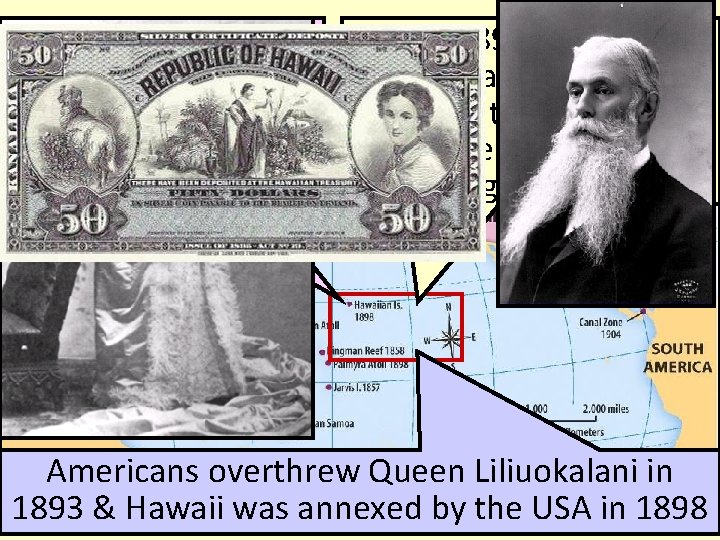 From 1820 1890, In 1891, Queen U. S. to. Imperialism: HAWAII Americans moved Liliuokalani