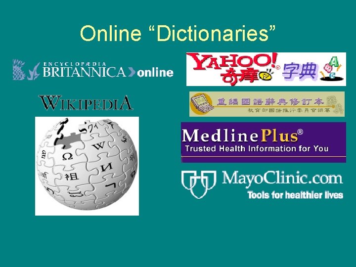 Online “Dictionaries” 