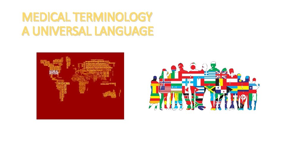 MEDICAL TERMINOLOGY A UNIVERSAL LANGUAGE 