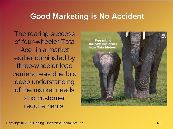 Good Marketing is No Accident The roaring success of four-wheeler Tata Ace, in a