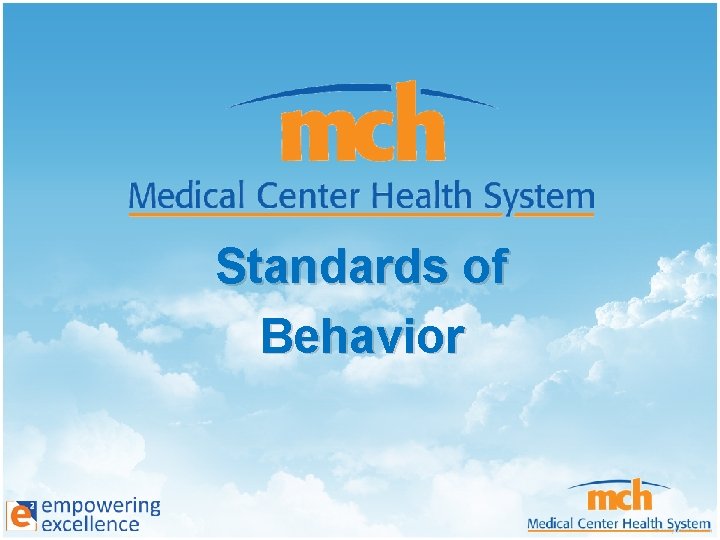 Standards of Behavior 
