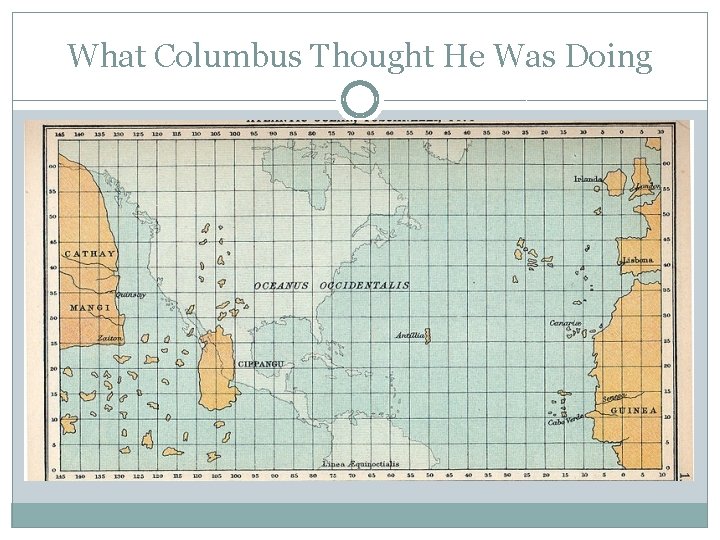 What Columbus Thought He Was Doing 