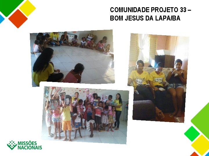 COMUNIDADE PROJETO 33 – BOM JESUS DA LAPA/BA 