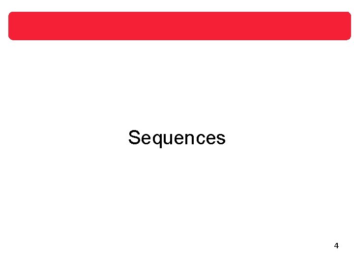 Sequences 4 