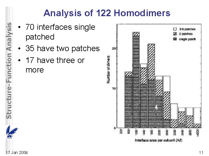 Structure-Function Analysis of 122 Homodimers • 70 interfaces single patched • 35 have two