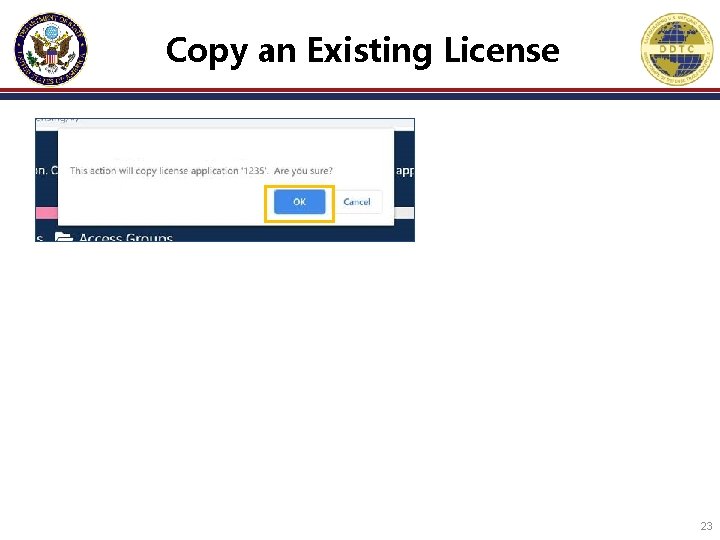 Copy an Existing License 23 Copy an Existing License 23
