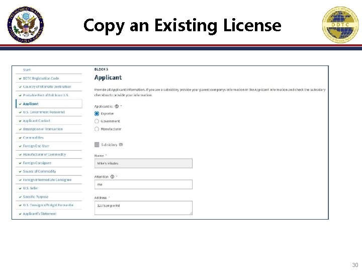 Copy an Existing License 30 Copy an Existing License 30