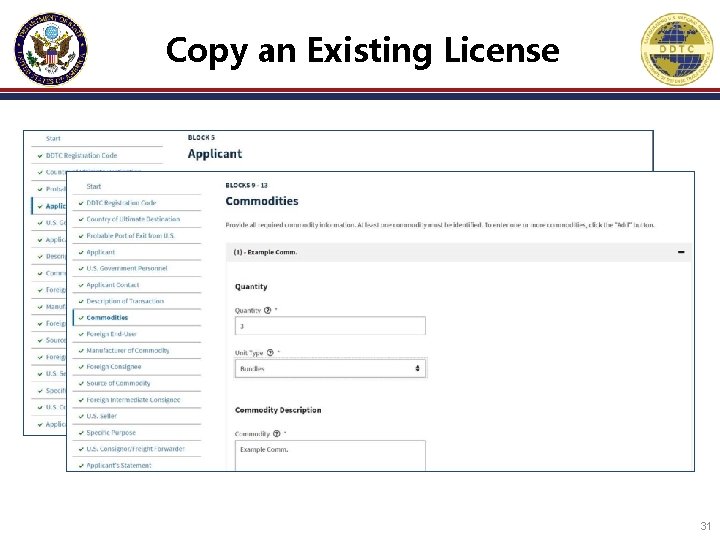 Copy an Existing License 31 Copy an Existing License 31