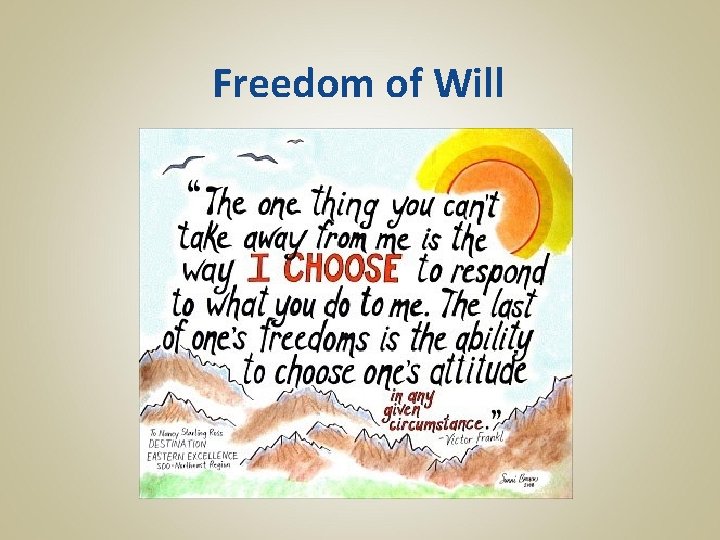 Freedom of Will 