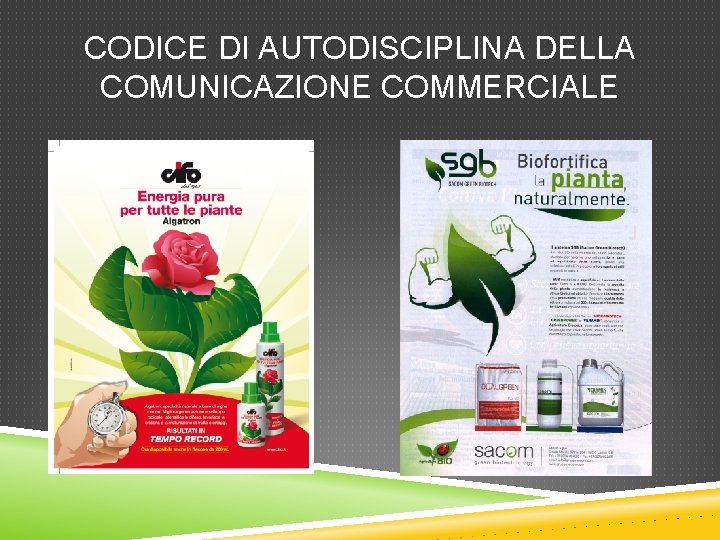 CODICE DI AUTODISCIPLINA DELLA COMUNICAZIONE COMMERCIALE 