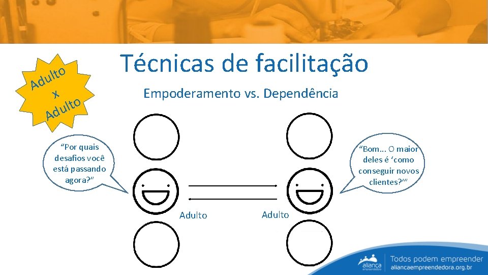 o t l Adu x o t l Adu Técnicas de facilitação Empoderamento vs.