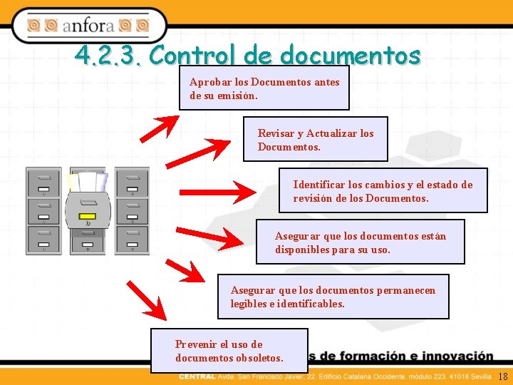 4. 2. 3. Control de documentos Aprobar los Documentos antes de su emisión. Revisar