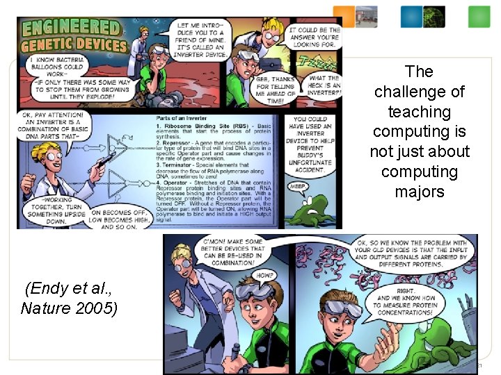 The challenge of teaching computing is not just about computing majors (Endy et al.