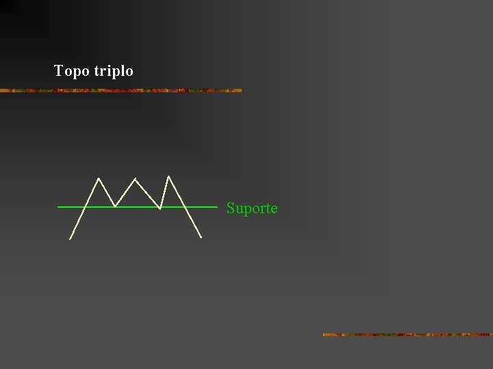 Topo triplo Suporte 