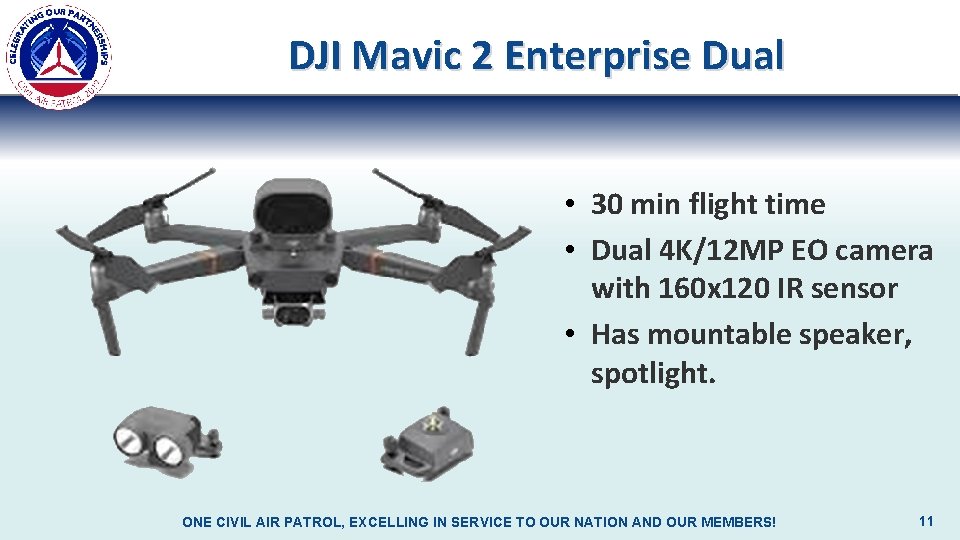 DJI Mavic 2 Enterprise Dual • 30 min flight time • Dual 4 K/12