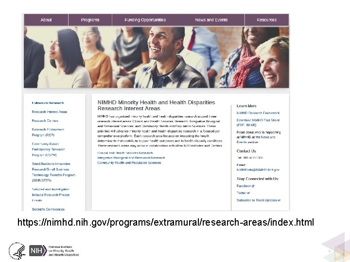 https: //nimhd. nih. gov/programs/extramural/research-areas/index. html 