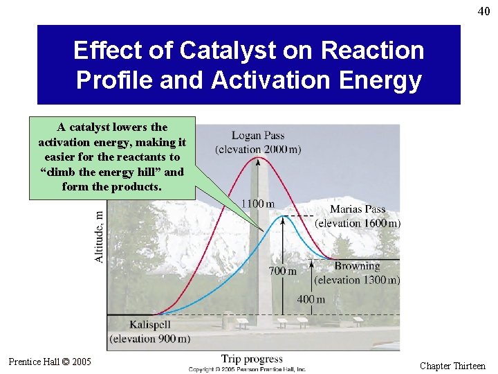40 Effect of Catalyst on Reaction Profile and Activation Energy A catalyst lowers the