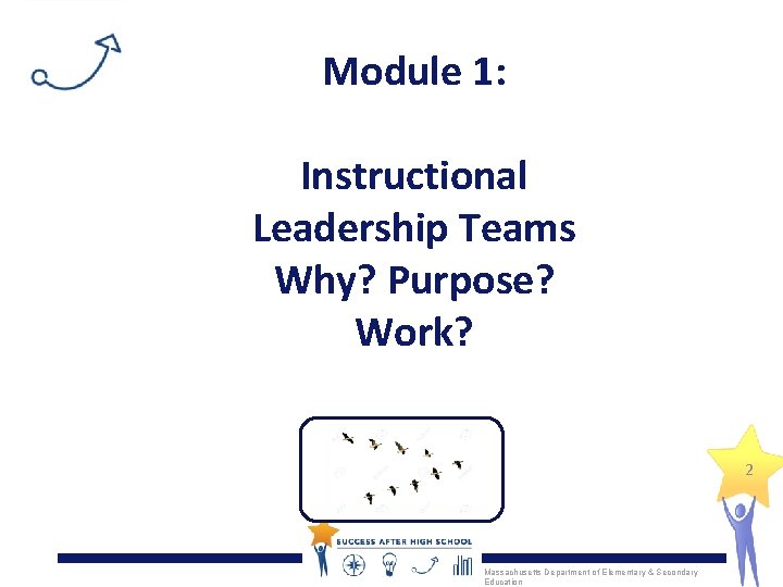Module 1: Instructional Leadership Teams Why? Purpose? Work? 2 Massachusetts Department of Elementary &