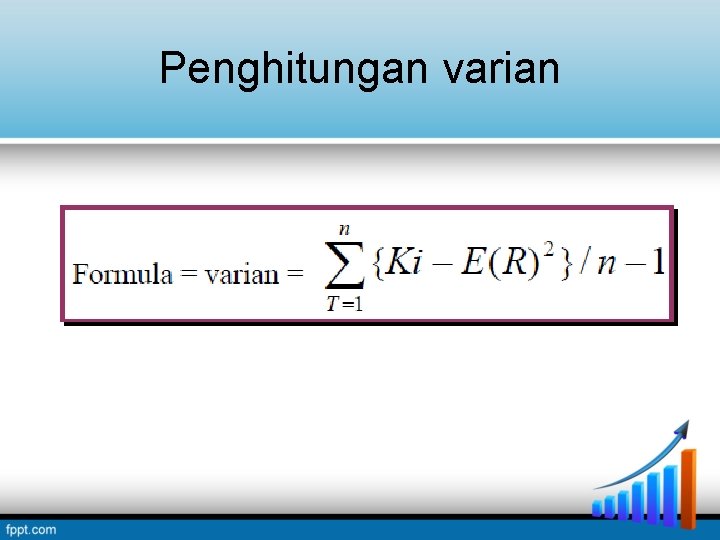 Penghitungan varian Penghitungan varian