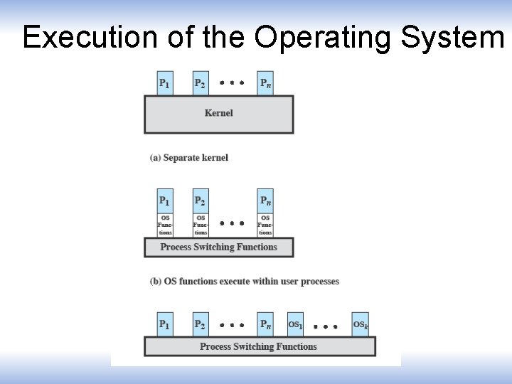 Execution of the Operating System 