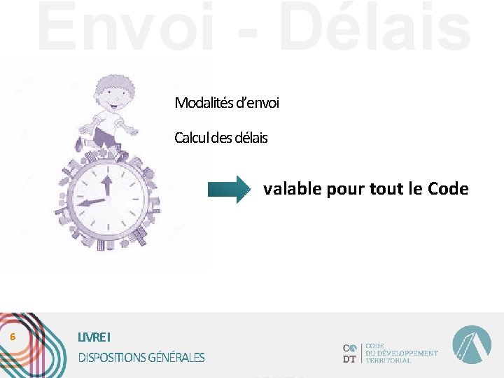 Envoi - Délais Modalités d’envoi Calcul des délais valable pour tout le Code 6